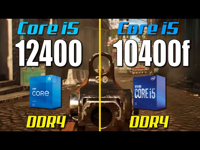 i5 12400F vs. i5 10400F  Test in 8 Games 