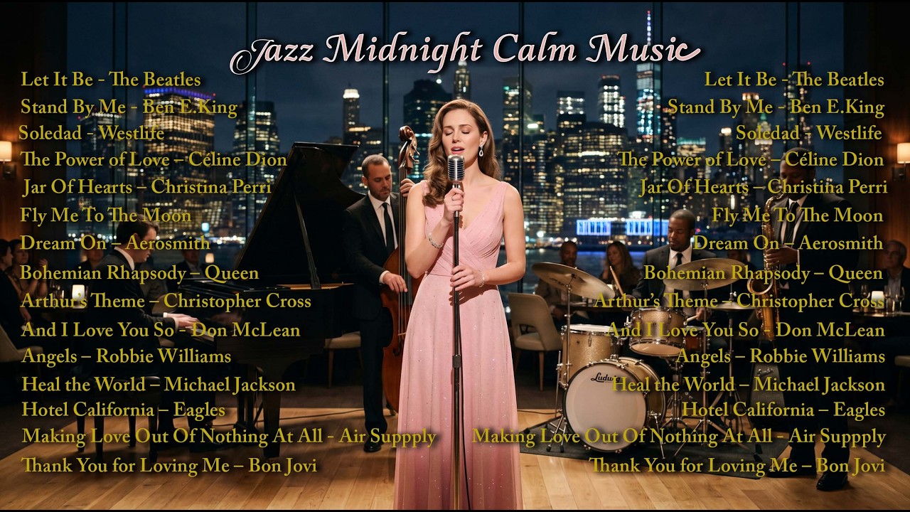 Top Smooth Jazz Covers 💕 | Relaxing Night Playlist, The Beatles, Celine Dion, Queen, Eagles