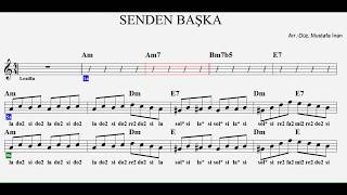 SENDEN BAŞKA--Am--:Flute,Guitar,Melodica,Accordeon,Violin,Keyboard. Resimi