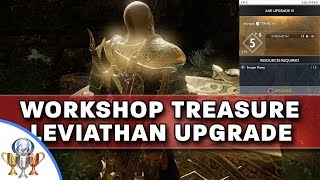 God of War - How to Upgrade Leviathan Axe to Level 6 AND Darkness and Fog Workshop Treasure