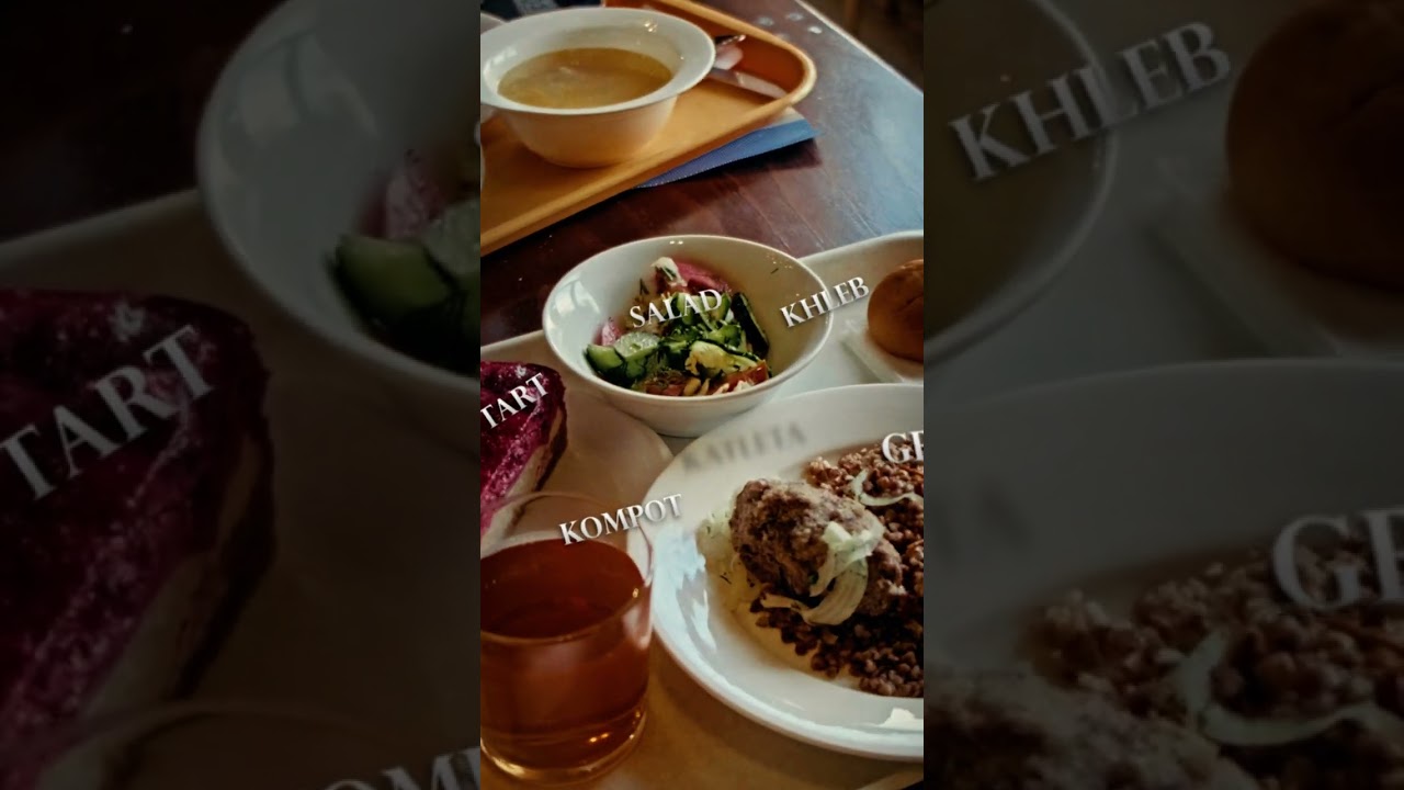 What a $9 meal looks like in Russia #russia #food #travel