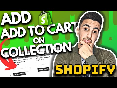 Video: Hvordan tilføjer jeg tilføje til indkøbskurv-knap Shopify?