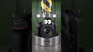 Hydraulic Press vs Giant DSLR Camera Face 📷💥 | Camera Explosion #shorts