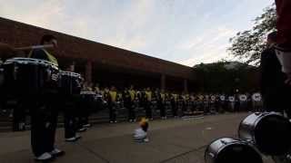 2013.08.31 - Central Michigan and Michigan Drumlines - Drum Off