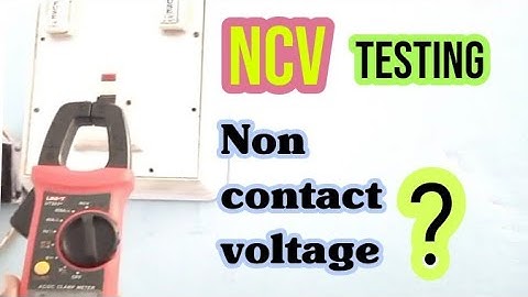 NCV (non contact voltage) Testing || clampmeter