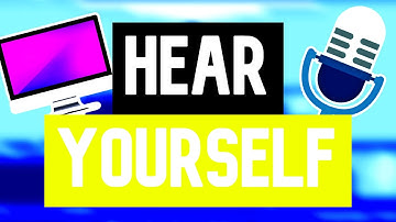 Hear Yourself, Music & Your Monitor Audio In OBS - Hear Your Own Audio In OBS