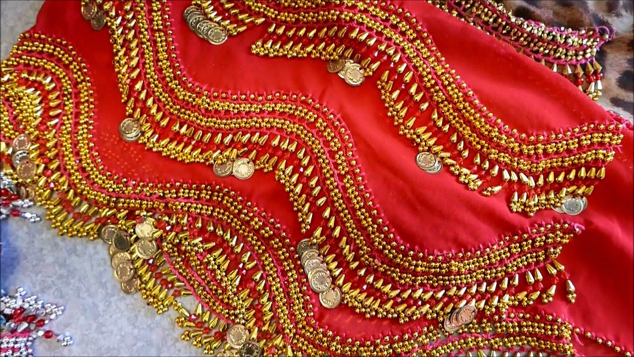 Beautiful Handmade Egyptian Hip Scarves for Bellydance