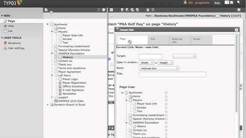 Typo3 - Creating Internal Links