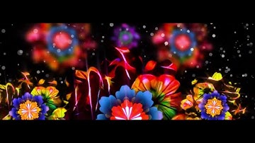1 HOUR (FULL HD) - FULL COLOR FLOWERS - VISUAL LOOPS / VJ / MOTION GRAPHICS / ANIMATION / 3D