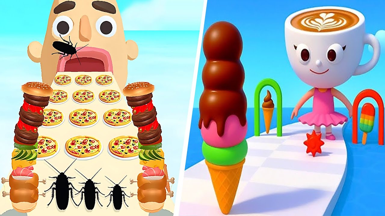 Sandwich Runner 🆚 Stacky Ice Cream Runner🌻🧿🌺🌈Max Levels Walkthrough Android IOS Update 1999513
