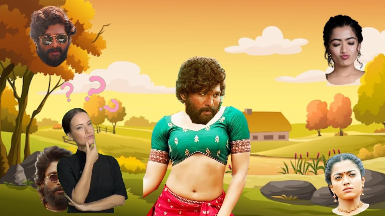 pushpa Raj 2 movie // funny wrong head puzzle solw game video//