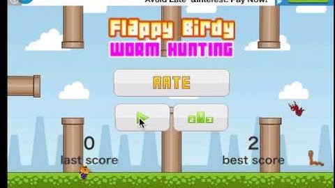 Flappy Birdy Worm Hunting - Harder than Flappy Bird game - Gameplay Demo - AppsFresh