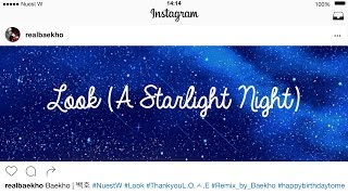 Nuest W (뉴이스트 W)- Look (A Starlight Night) 2017 ver. Lyrics [Instagram ver.]