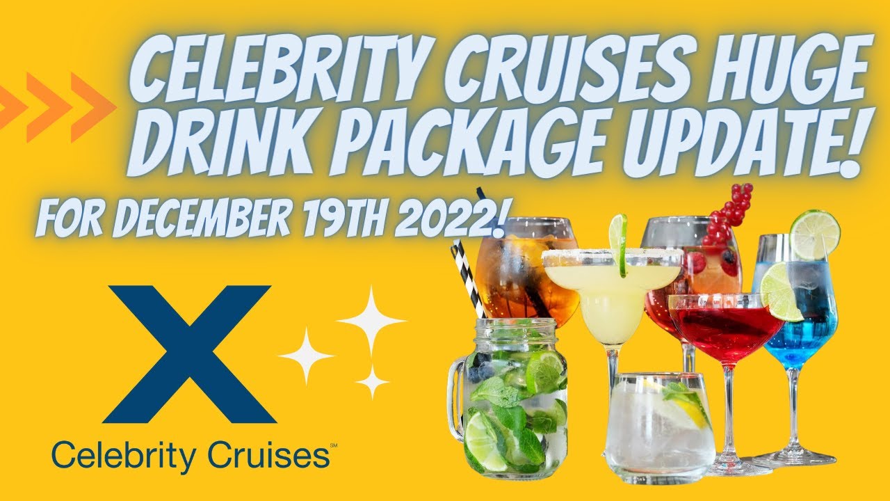 celebrity cruise drink menu 2022