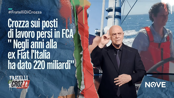 Crozza sui posti di lavoro persi in FCA" Negli anni alla ex Fiat l'Italia ha dato 220 miliardi"