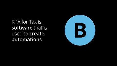 RPA for Tax Companies