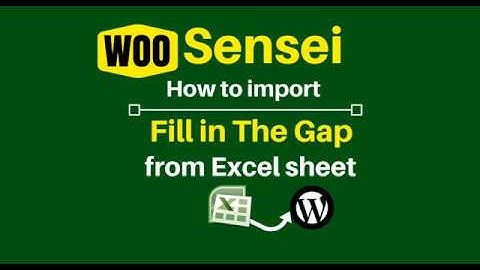 How to import fill in the gap quiz from to Sensei