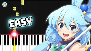 Konosuba Season 3 OP - "Growing Up" - EASY Piano Tutorial & Sheet Music