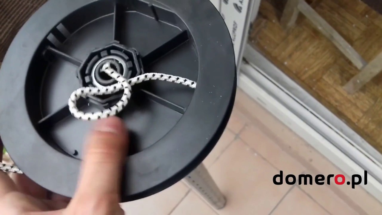 Jak wymienić sznurek w rolecie zewnętrznej • domero.pl YouTube