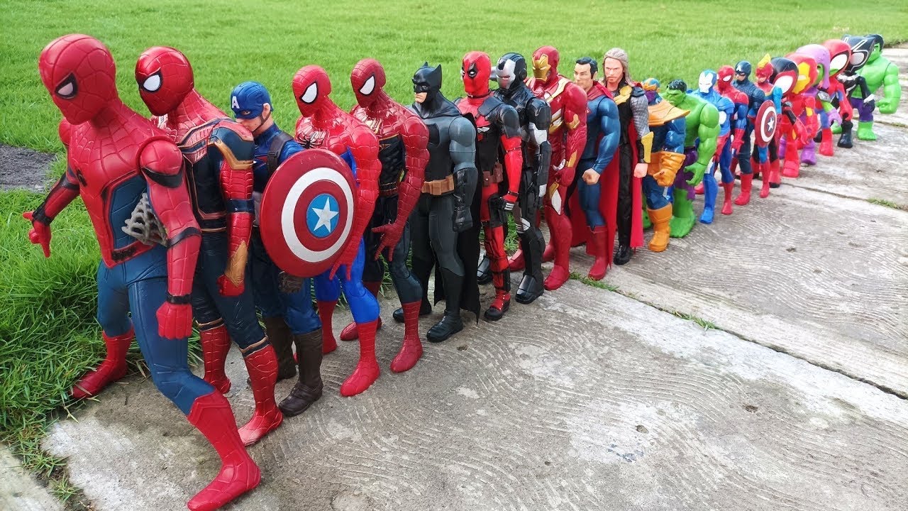 AVENGERS ACTION FIGURE COLLECTION | SPIDERMAN, HULK, IRON MAN, CAPTAIN AMERICA, DEADPOOL, THANOS #11