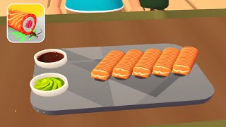 Sushi Roll 3D - Cooking ASMR Game 🌈🍣🔪Gameplay All Levels iOS,Android Mobile Update New Level QMRQP screenshot 4