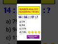 Number analogy SSC gd reasoning #mmvloge