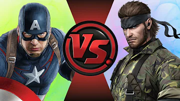 CAPTAIN AMERICA vs NAKED SNAKE! (Marvel vs Metal Gear) Cartoon Fight Club Episode 116