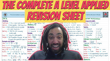 Statistics and Mechanics Revision Sheet | Edexcel Maths A-Level 2023