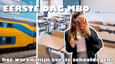 MIJN EERSTE DAG OP HET MBO - vlog #37
