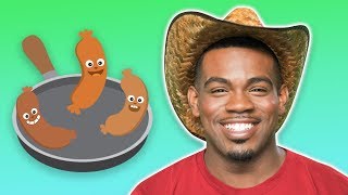 Five Fat Sausages | NEW TASTY VIDEO 123 | Mother Goose Club Songs for Children