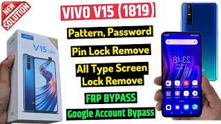 Vivo V15 (1811) Password, Pattern Lock Remove | Vivo V15 Frp Unlock (100% working)