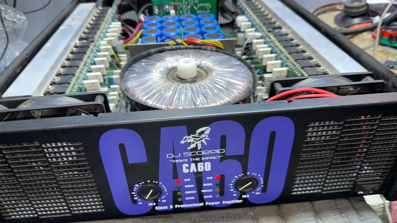 DJ SCORPIO CA60 power amplifier may pumutok at may shorted tips kung paanu ayusin