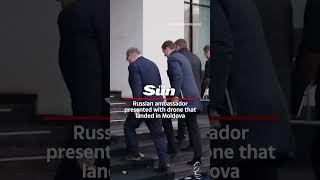 Russian Ambador Presented With Actual Drone That Landed In Moldova After Apology Visit