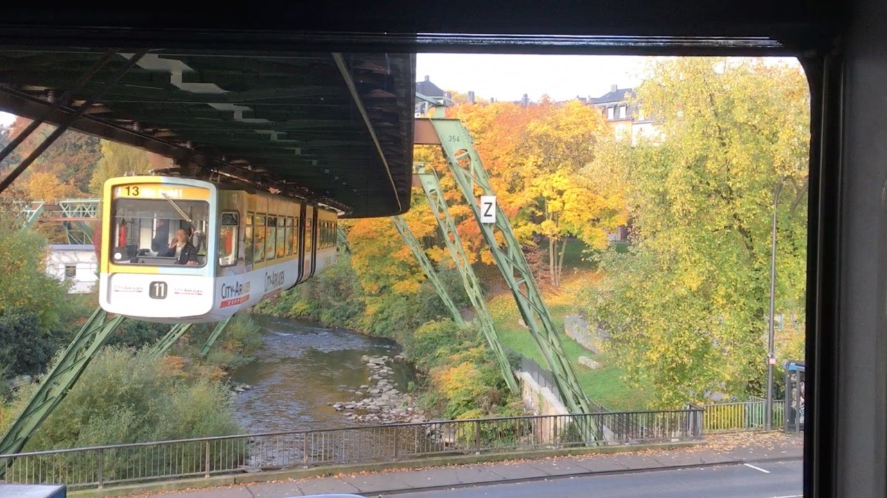 Wuppertal (SWINGING) Suspension Monorail POV Timelapse