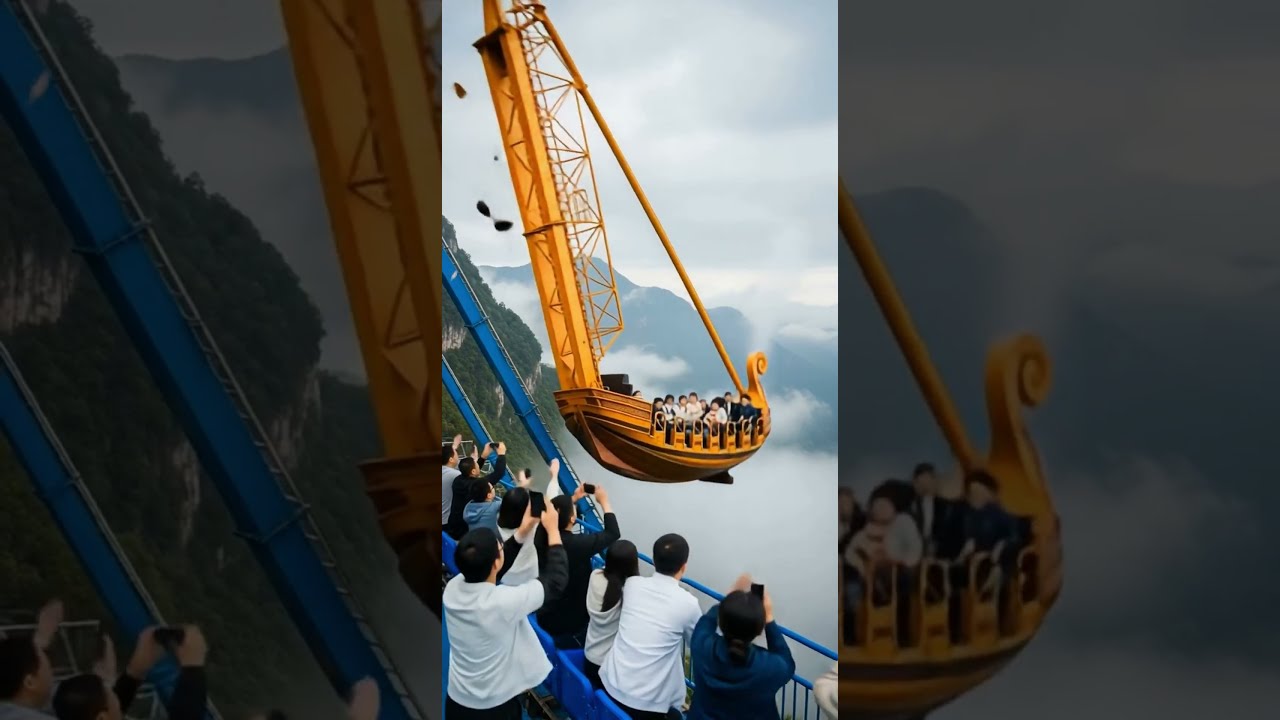 Cliffside Swing Ride Breaks Shorts