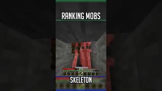 Ranking Mobs in Minecraft: Skeletons #minecraft #tierlist  #minecraftrarest