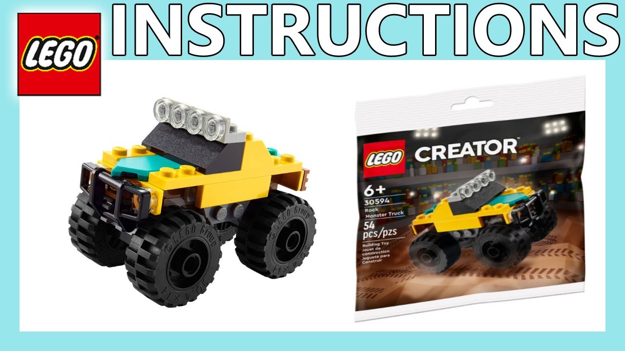 スヌピー　K 22 LEGO Instructions | Rock Monster Truck | 30594 | LEGO Creator 2022