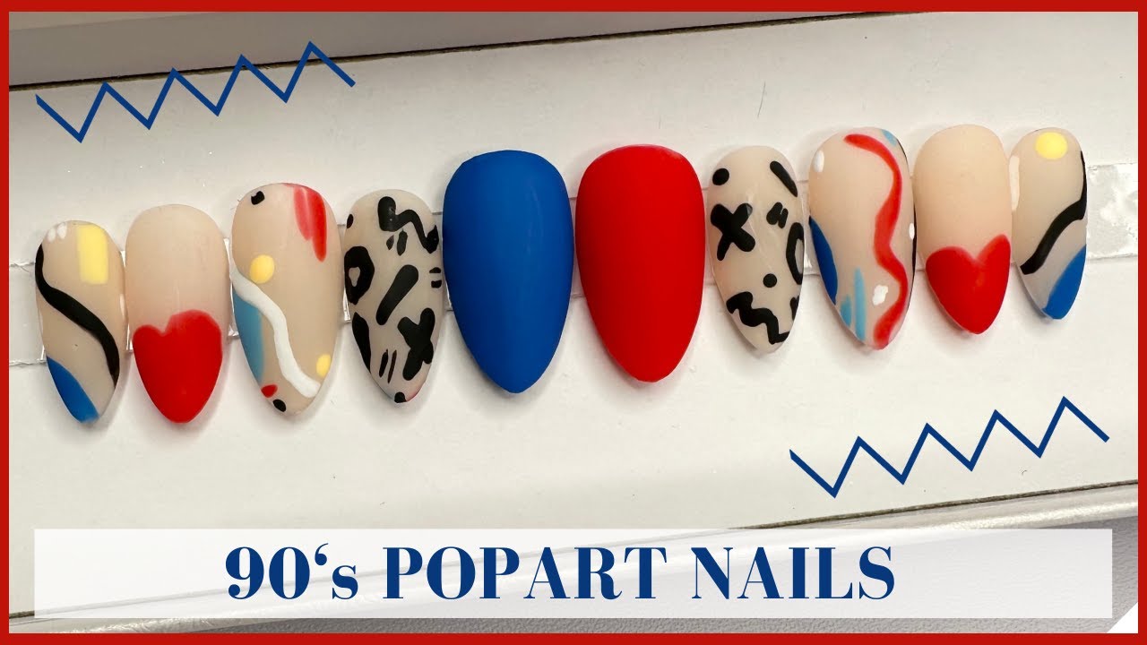 90's Pop Art Nails | Gel Nails | Nail Art | Gel X Nail Tutorial