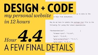 Famous Design + Code – Hour 4.4: A Few Final Details Wealth