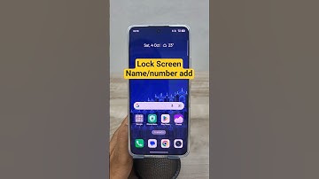 how to add name and number on lock screen realme #techshorts #techtips #realme