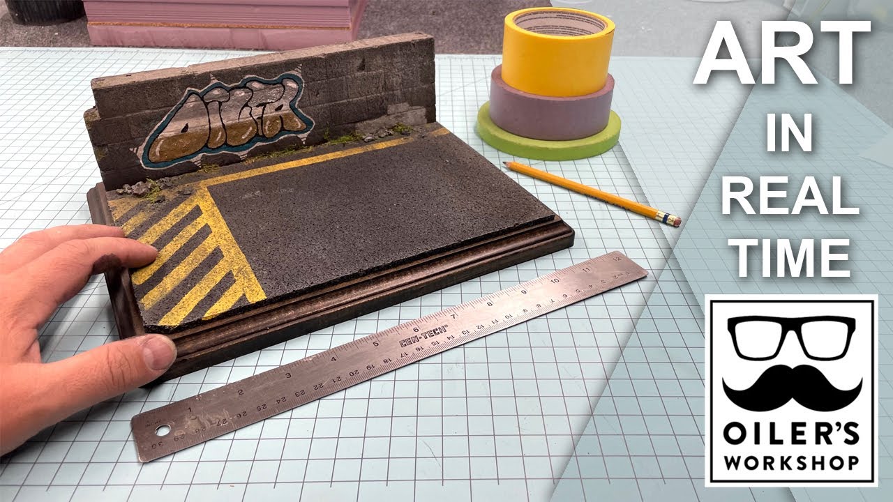 How to make Hyper Real Miniature Streets for Dioramas & Displays: Art in real time Ep10
