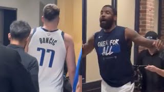 Luka Doncic, Kyrie Irving and the Mavericks CELEBRATE a BIG Win Game 2 against Oklahoma