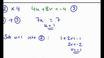 National 5 Mathematics - Simultaneous Equations 3 - Solving by Elimination noteboo