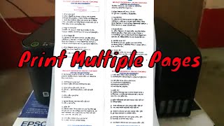 Print Multiple Pages: How to Print More Than One Pages Per Sheet from Your Printer