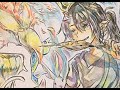 色鉛筆で創作イラストを描く