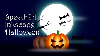 Pumpkin Halloween Vector Illustration in Inkscape