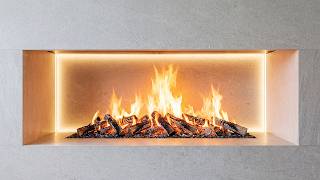 Modern Luxury Fireplace Ambience for TVs • 10 Hours of Warm Crackling Fire Sounds & Soft Backlight screenshot 3