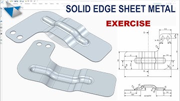 Solid Edge Tutorials #16 | Sheet Metal Practice Excercise for Beginners