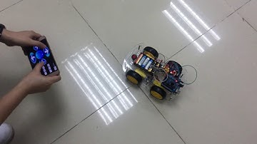 Aitreasure Upgraded 4WD Arduino Smart Robot Car 9235 Bluetooth Control