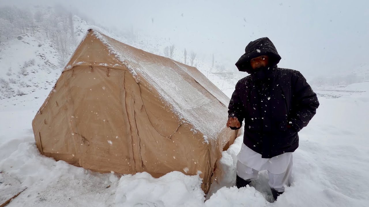 Camping in Snow ❄️ | Mubashir Saddique | Village Food Secrets